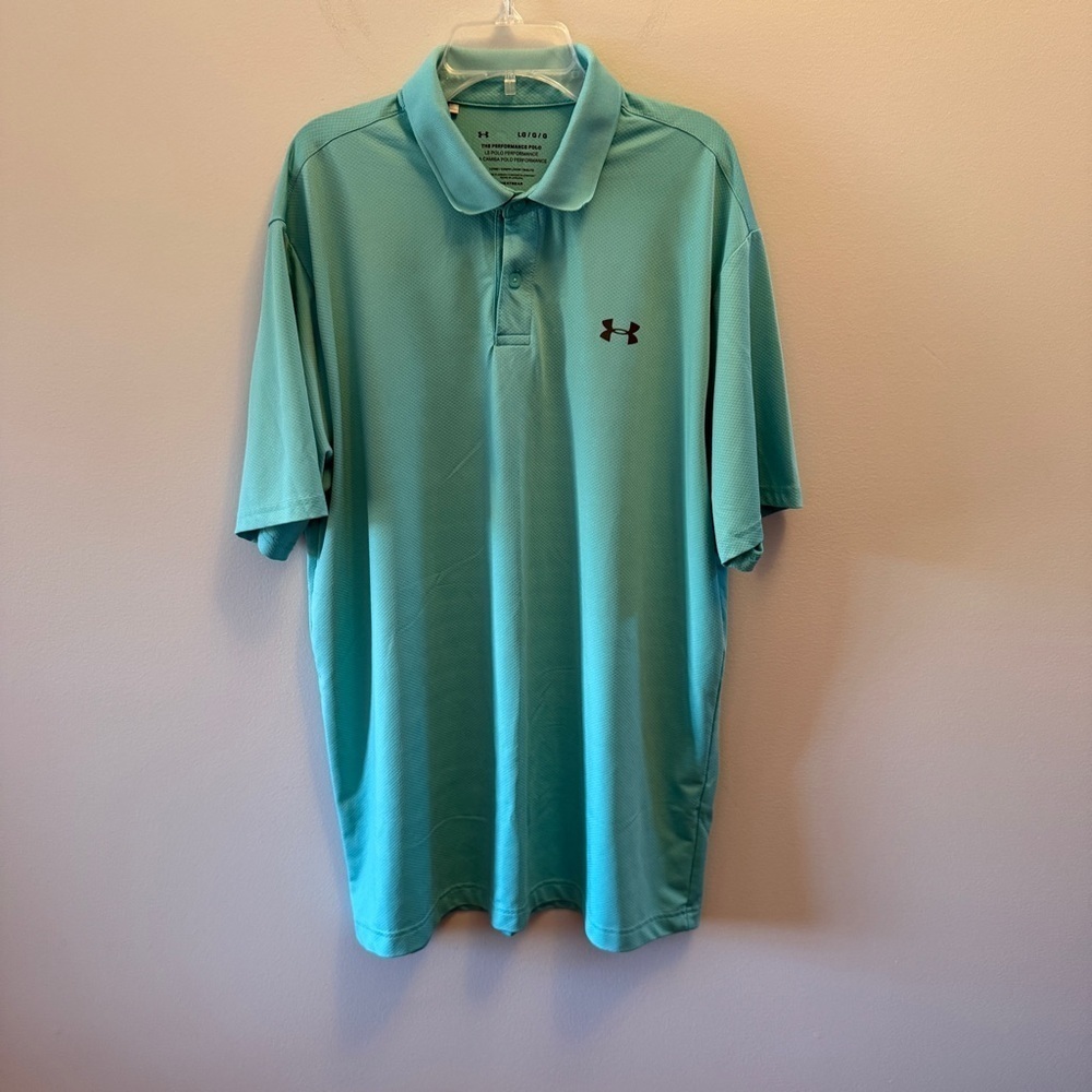 Under Armour Teal Polo Shirt – Men’s Size Large